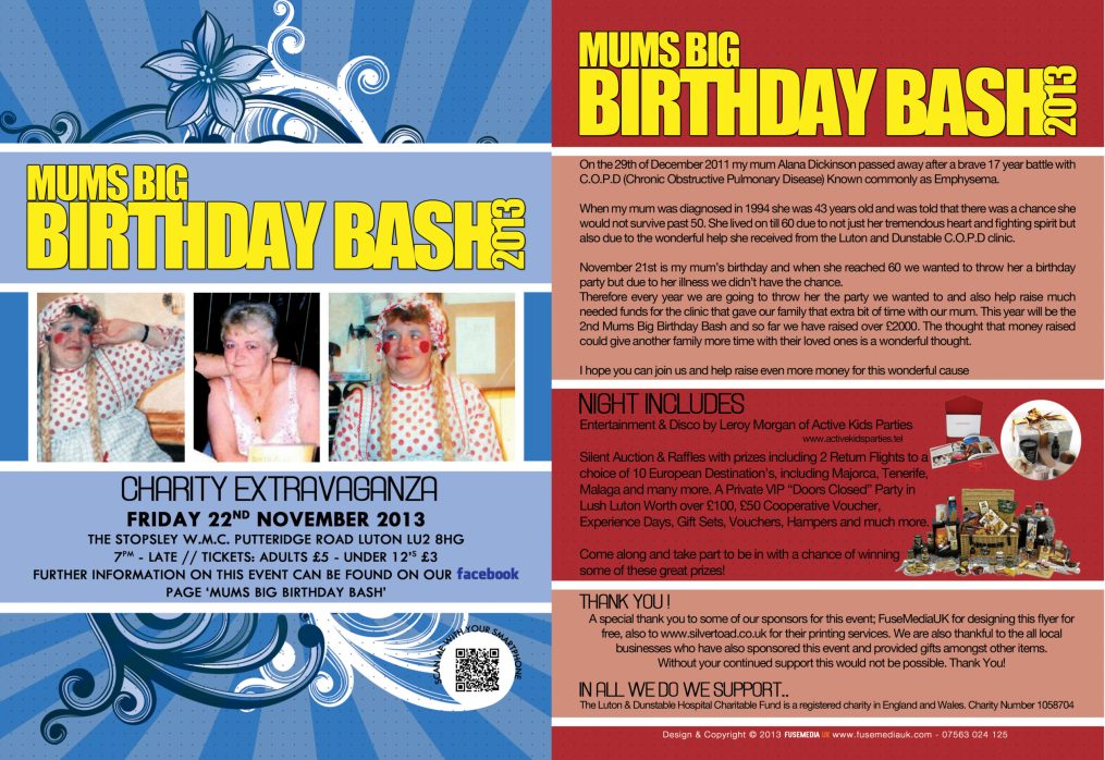 Silvertoad Provide Assistance for MUM’S BIG BIRTHDAY BASH