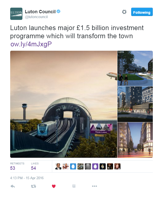 Luton-1-billion-investment