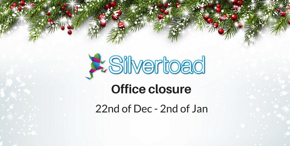 Silvertoad Christmas Closure Notice