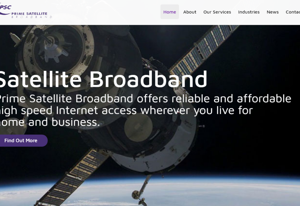 Check Out Prime Satellite Broadbands New Website By Silvertoad!