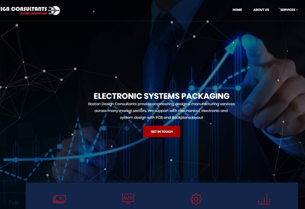 Futuristic New Website for Boston Designs