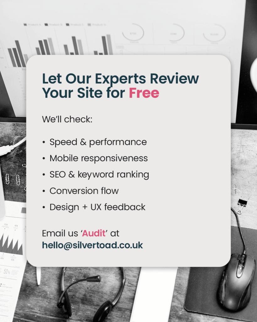 Let Our Experts Review Your Website Absolutely Free